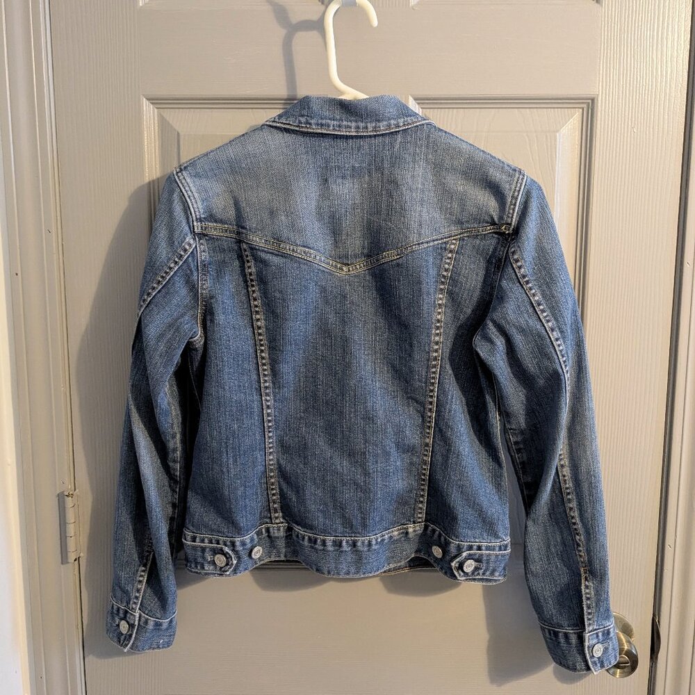 Gap Stretch Denim Medium Blue Wash Jeans Jacket - Picture 2 of 11
